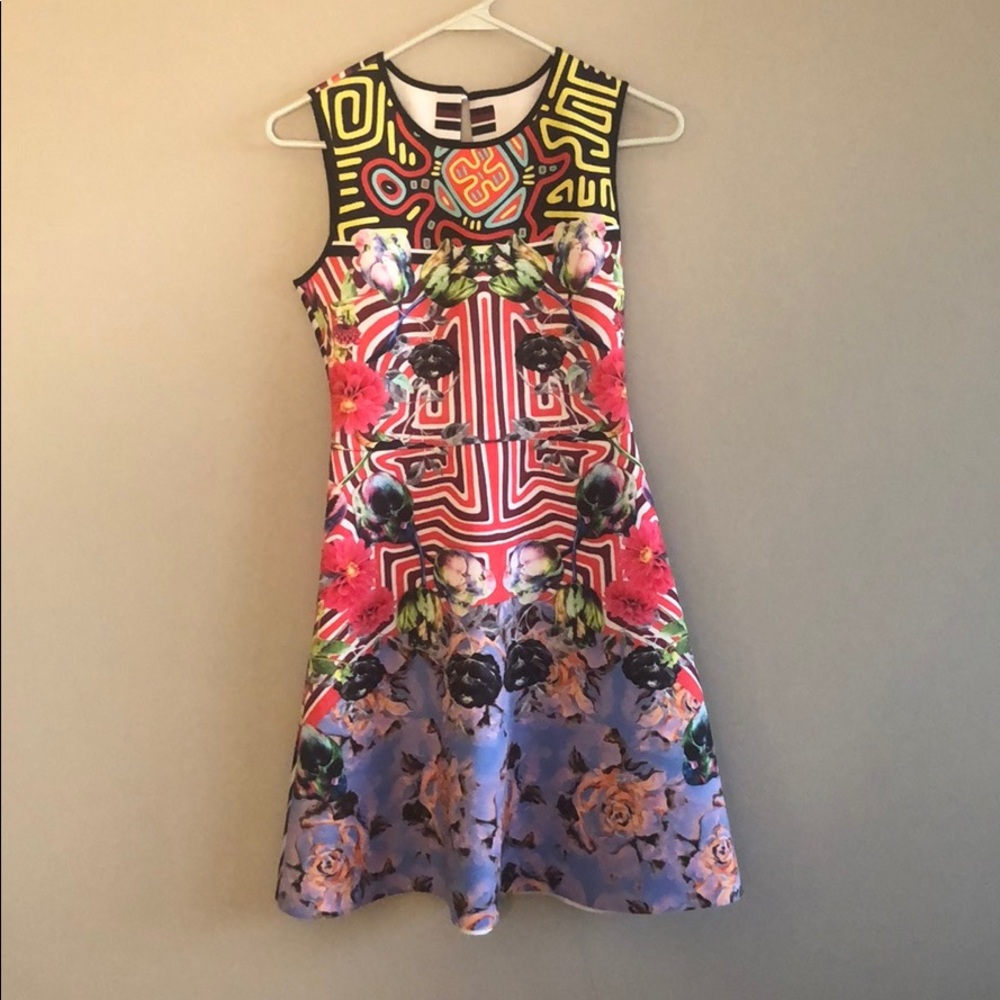 Clover Canyon Multi-Pattern Dress